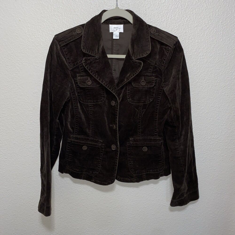 Ann Taylor Loft Women’s Soft Denim Jean Jacket Size 6 Brown